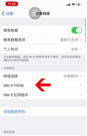 章贡苹果14维修网分享如何给iPhone14的SIM卡设置密码 