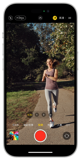 章贡苹果14维修店分享iPhone 14 机型使用“运动模式”拍摄更稳定的视频 