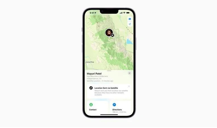 章贡苹果14维修分享iPhone14系列中 FindMy功能通过卫星分享位置方法教程 