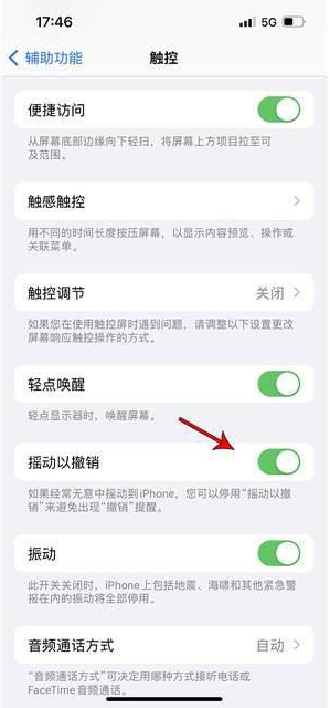 章贡苹果手机维修分享iPhone手机如何设置摇一摇删除文字 